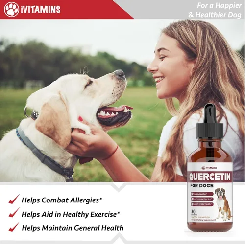 Miniatura 3 de Quercetina para perros – Quercetina para alergias de perros – Ayuda a apoyar la salud inmunológica, alivio de alergias, salud cardíaca y mucho más