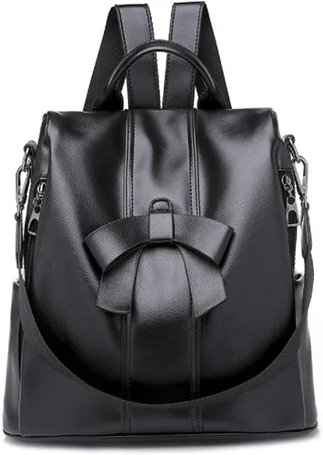 XingChen Mochilas y monederos para mujer, de piel sintética, antirrobo, a la moda, casual, ligero, de viaje, bolso de hombro, Negro -, Viajar