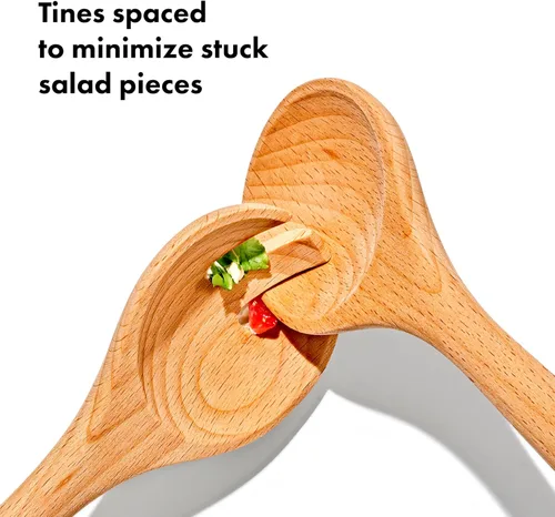 Miniatura 4 de OXO Good Grips - Servidores de ensalada de madera de haya – Set de 2 piezas