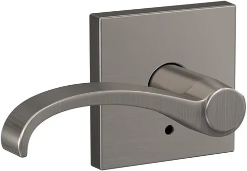 Miniatura 12 de Schlage Custom FC21 WIT 716 ALD Whitney - Manija con cerradura para pasillos y armarios y baño Alden, bronce envejecido
