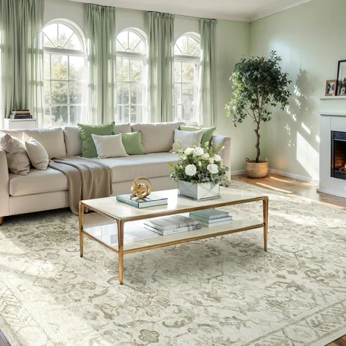 Miniatura 29 de Alfombra de área pequeña de 2 x 3 pulgadas, color beige, para entrada, baño, cocina, antideslizante, de pelo bajo, lavable, moderna alfombra bohemia
