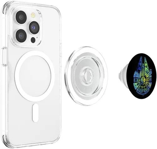 Miniatura 3 de Star Wars Millennium Falcon Tie Dye Galaxy Fill PopSockets PopGrip: agarre intercambiable para teléfonos y tabletas PopSockets MagSafe PopGrip