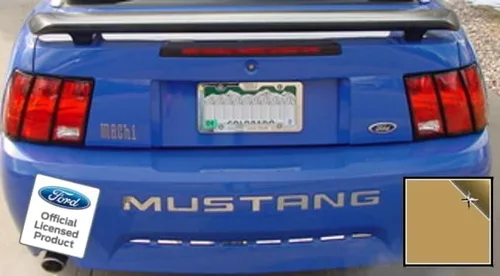 Miniatura 10 de Adhesivos de letras para parachoques trasero para Ford Mustang Negro (Brillo) -CB (se adapta a 1999-2004)