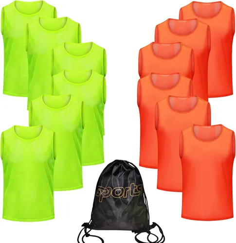 12/24/48PCS Pinnies Youth Team Pennies para Deportes Niños y Chalecos Scrimmage para Fútbol Baloncesto Jersey Practice