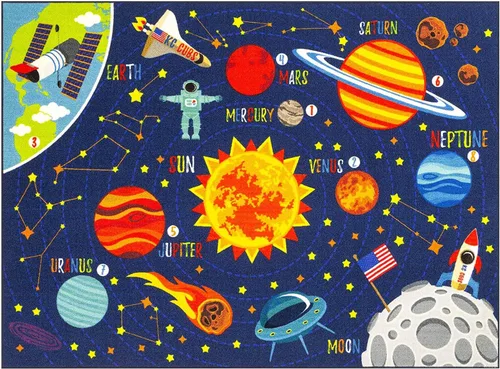 Miniatura 19 de KC Cubs 8x10 Mapa de Estados Unidos de EE. UU. Alfombra de Coches de Juguete para Carretera – Alfombra de Juego Educativa para Niños, Pequeñines