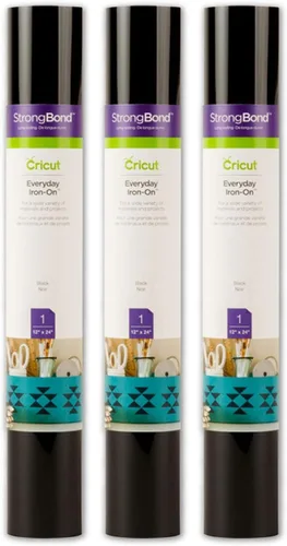 Miniatura 21 de Cricut Everyday Iron On - Cereza, rollo de 2 pies (12 x 24 pulgadas), vinilo de transferencia de calor HTV para camisas, ropa, sombreros y más