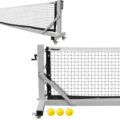Miniatura 10 de Pro Pickleball Net Portable with Wheels – 22ft Heavy Duty Pickleball Net System with Sturdy Aluminum Frame for Outdoor & Indoor – Nylon Net &