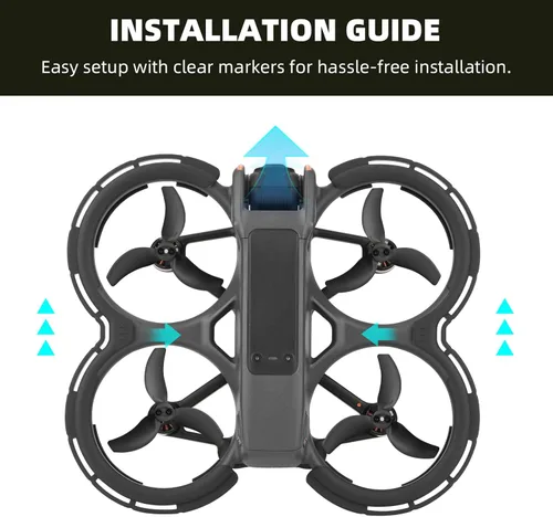 Miniatura 7 de Protección de parachoques BRDRC Avata 2, protector de hélice y protector de estabilizador, anillo anticolisión para accesorios DJI Avata 2 Fly More