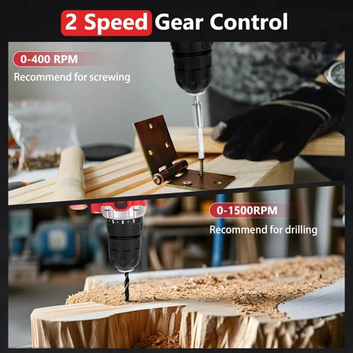 Miniatura 10 de KingTool Juego de herramientas de 276 piezas – Kit de herramientas con taladro eléctrico inalámbrico de 12 V, caja de herramientas con cajón, juego