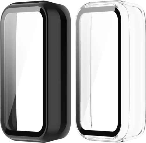 Miniatura 9 de E ECSEM Funda compatible con Amazfit Band 7 con protector de pantalla de vidrio templado integrado, cobertura completa, carcasa protectora ultrafina