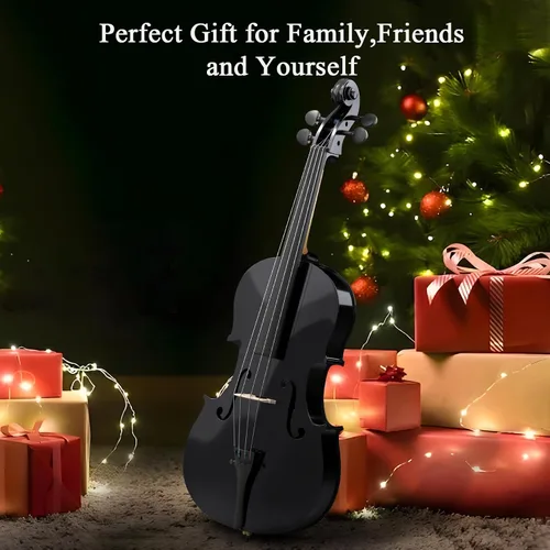 Miniatura 9 de Kit de Violonchelo de Tamaño Completo, Instrumento de Violonchelo Acústico para Adultos, Estudiantes, Principiantes, Set Completo de Violonchelo 4/4