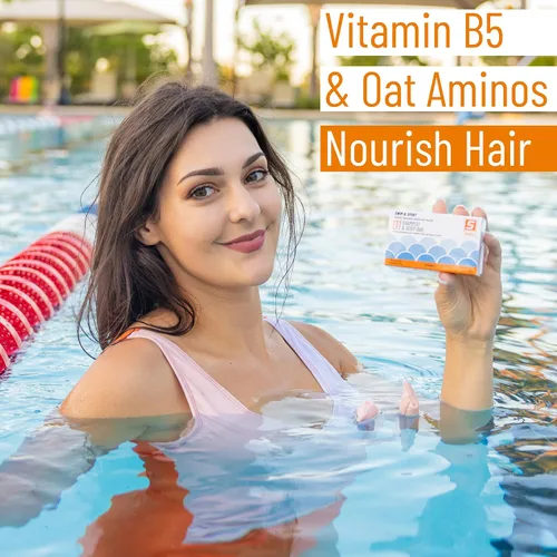 Miniatura 3 de Barra de jabón de champú de natación para cabello y cuerpo sin perfume con vitamina C para eliminar el cloro, 4 onzas