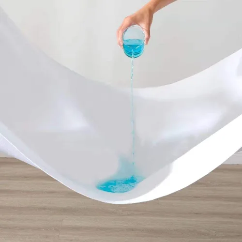 Miniatura 3 de Paquete de 2 almohadillas impermeables para cuna, 34 x 54 pulgadas, protector de cuna de franela para incontinencia reutilizable para bebés, niños