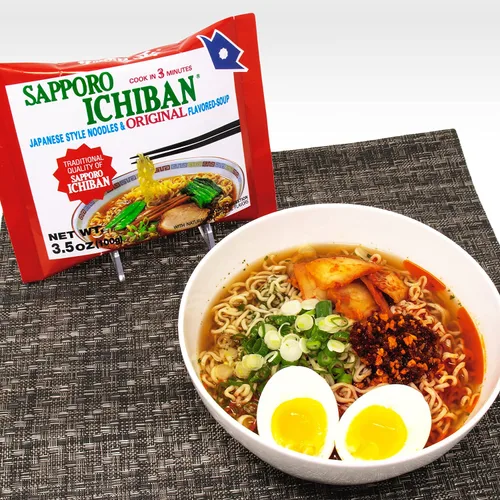 Miniatura 6 de adhesivos Nuevos [SAPPORO ICHIBAN] Fideos Ramen, Sabor Salsa de Soja Original, Fideos Instantáneos Japoneses de Probada Calidad N.º 1 (3.5 Oz)