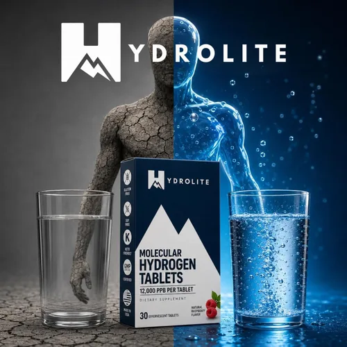Miniatura 11 de Comprimidos de hidrógeno molecular HydroLite para agua potable con magnesio La concentración más alta de H2 12,000 PPB Potenciador de energía