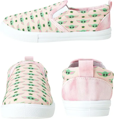 Miniatura 3 de Disney Zapatos de niña - Zapatillas sin cordones Ariel, Blancanieves, Belle, Rapunzel, Moana, Cenicienta, Baby Yoda, Minnie Mouse, 6T-12
