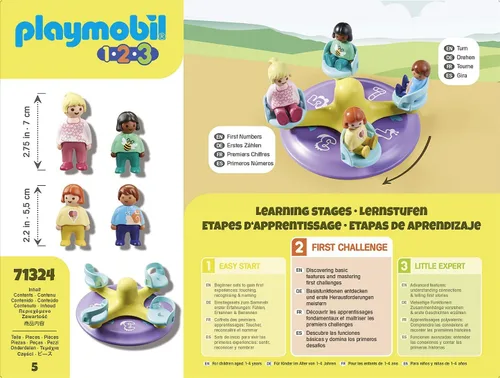 Miniatura 4 de Playmobil 1.2.3: Número-Merry-Go-Round