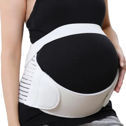 Miniatura 9 de NeoTech Care Cinturón de maternidad para embarazo, soporte para espalda, abdomen, cintura, pelvis (talla L, color marfil)