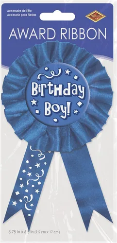 Miniatura 2 de Beistle Cinta de premio de cumpleaños niño