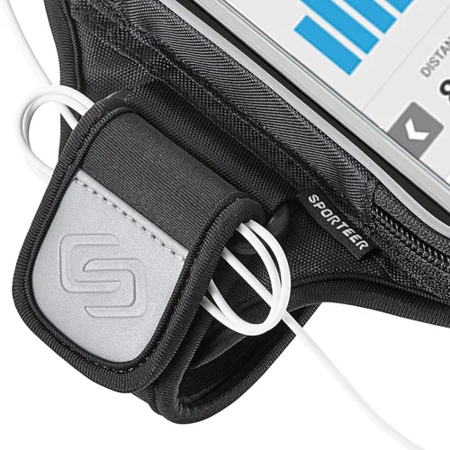Miniatura 8 de Sporteer Entropy E8 - Brazalete acolchado para correr – Soporte de espuma viscoelástica contorneada para iPhone 17/16/15 Pro Max & Plus, Galaxy