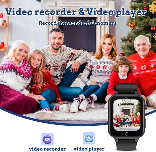 Miniatura 3 de Reloj inteligente para niños de 4 a 12 años, 26 juegos de rompecabezas, cámara HD, reproductor de música de video, podómetro, linterna, cronómetro