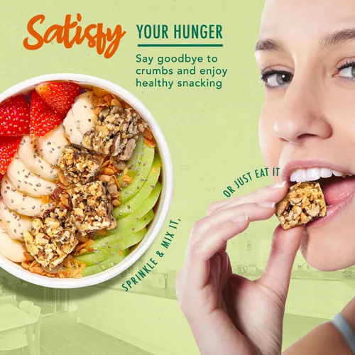 Miniatura 5 de Melissa's Clean Snax® con chía y linaza, aperitivos envasados sin gluten, todos naturales, sabores no artificiales añadidos, aperitivos crujientes