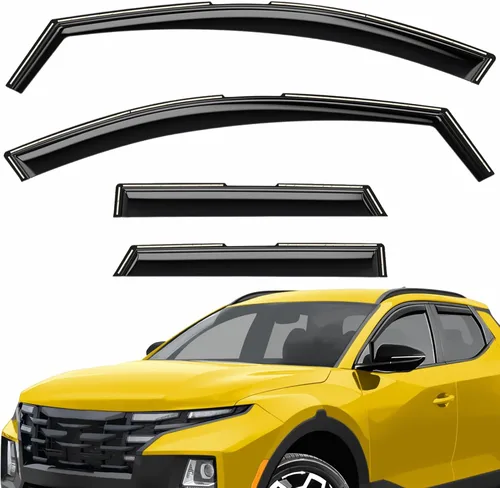 Miniatura 45 de Deflectores de ventana extra duraderos en el canal, protectores de lluvia aptos para Toyota RAV4 2019-2025, viseras solares, ventilación de viento