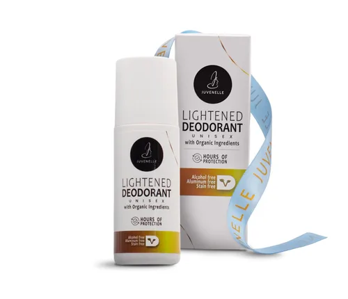 Lightened - Desodorante natural para mujeres y hombres, sin aluminio, ingredientes orgánicos, fórmula iluminadora de la piel, protección contra