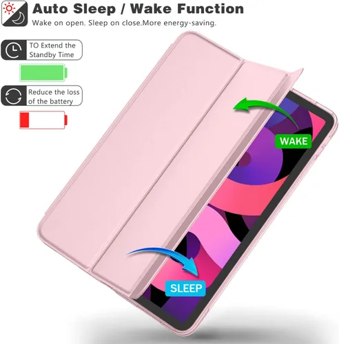 Miniatura 4 de iMieet Funda para iPad Air de 11 pulgadas M3 2025/M2 2024 - Funda para iPad Air de 5ª/4ª generación 2022/2020 de 10.9 pulgadas, carcasa trasera Rosa