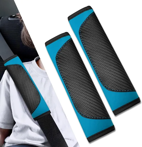 Miniatura 18 de 2 fundas para cinturón de seguridad de automóvil, almohadillas suaves para cinturón de seguridad, fundas para el cuello, protector de correa