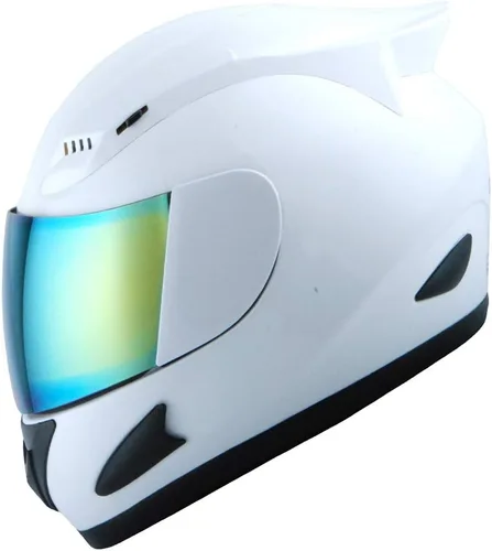 Miniatura 31 de 1Storm - Casco de cabeza completa para motocicleta, diseño de calavera mecánica HJDJ11