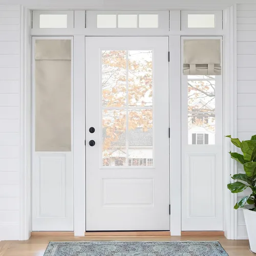 Miniatura 38 de RYB HOME 2 Paneles Cubierta de Ventana de Puerta de Aula, Persianas Opacas para Ventanas y Puertas de Aula Cubierta Persianas de Confinamiento
