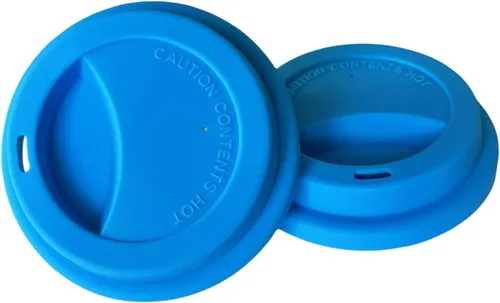 Miniatura 12 de Fundas de silicona para tazas, tapas de silicona reutilizables para tazas, tazas y tazas flexibles, tapas de tazas calientes para café, color negro