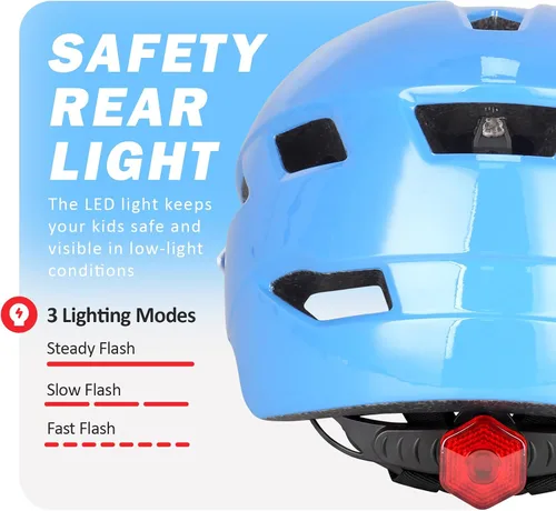 Miniatura 4 de Bilaki Casco de bicicleta para niños, cascos para niños y niñas de niños pequeños a jóvenes, 2 tamaños para niños de 2 a 3 a 5 a 8 a 14 años, casco