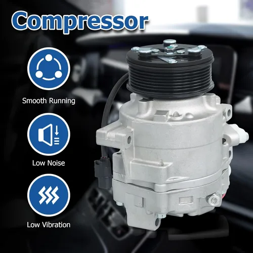 Miniatura 2 de WFLNHB Compresor de Aire AC Reemplazo para Honda Civic 2006 2007 2008 2009 2010 2011 1.8L CO 4918AC