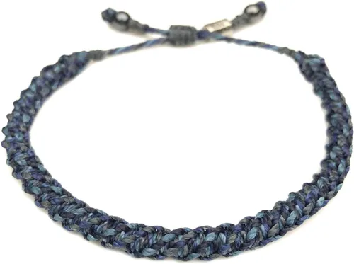 Miniatura 36 de Rumi Sumaq Pulsera de cuerda náutica para hombres, mujeres y niños - Resistente al agua, con nudo manual ajustable - Estilos de mapa de la isla