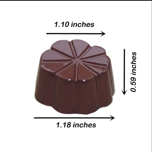 Miniatura 2 de Molde de policarbonato para chocolate, molde de caramelo de bricolaje, plástico duro transparente, utensilios para hornear, pastelería, flores de 9