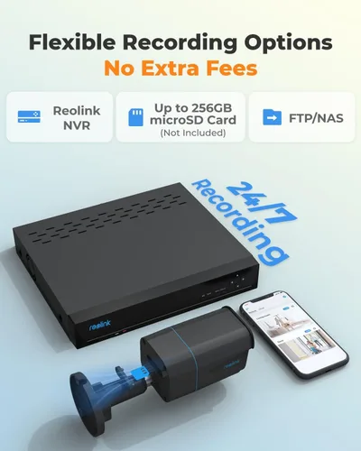 Miniatura 4 de REOLINK Cámara IP PoE de seguridad 4K/8MP, vigilancia exterior en interiores, detección de seres humanos/vehículos/mascotas, visión nocturna IR