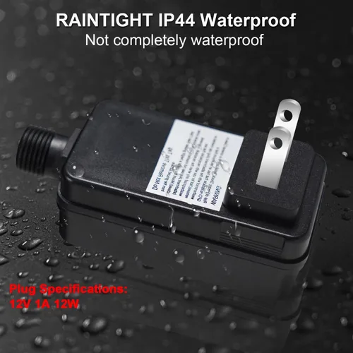 Miniatura 6 de Fuente de alimentación de 12 V, 1 A, 12 W, clase 2, reemplazo de transformador LED, adaptador de corriente de bajo voltaje para exteriores