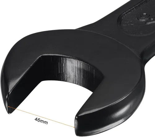 Miniatura 3 de uxcell Llave de golpe de extremo abierto de 1.811 in, herramienta de mano de llave de cabeza única de acero de alta resistencia