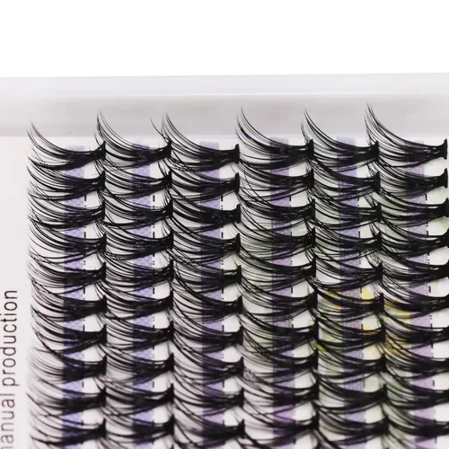 Miniatura 6 de Bodermincer Extensión de pestañas individuales 3D de grosor de 20 raíces, 0.003 in, rizo C, herramientas de pestañas postizas negras suaves