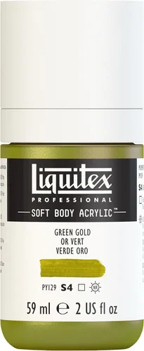 Miniatura 144 de Liquitex Professional Soft Body - Pintura acrílica, botella de 2 onzas (59 ml), blanco titanio Titanio Blanco