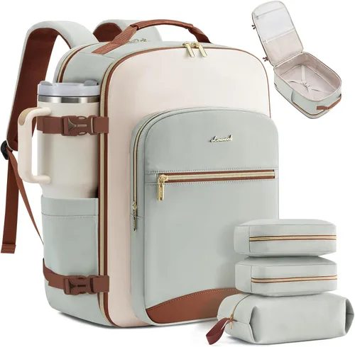 Miniatura 25 de LOVEVOOK Mochila de viaje para llevar a bordo, Mochilas de viaje