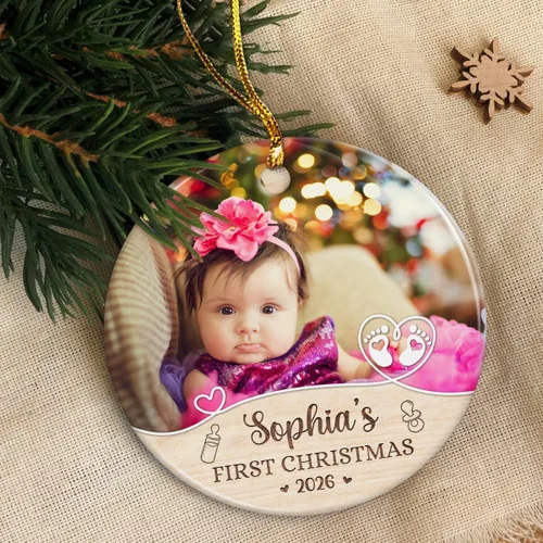 Miniatura 6 de Adorno de rana personalizado con estilo de joyería, adorno acrílico 2024 para niña, mujer, mamá, ideas de regalo de Navidad, decoración de árbol
