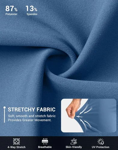 Miniatura 4 de G Gradual Pantalones deportivos de golf para hombre con bolsillos con cremallera, pantalones elásticos ajustados para correr, trabajo y correr