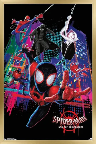 Miniatura 17 de Trends International Marvel Spider-Man - Póster de pared con texto en inglés "Into The Spider-Verse", 22.375 x 34 pulgadas, versión premium sin marco