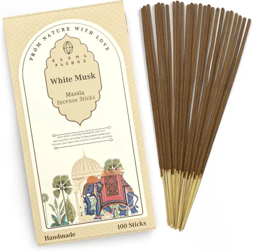 Miniatura 15 de Bakhoor - Varitas de incienso orgánicas sumergidas a mano, 100 varillas con hierbas naturales e ingredientes aromáticos, tiempo de combustión de 45