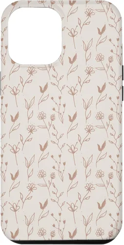 Miniatura 25 de Beige Tan Wildflower Floral Minimal Flower Boho Case for iPhone 17