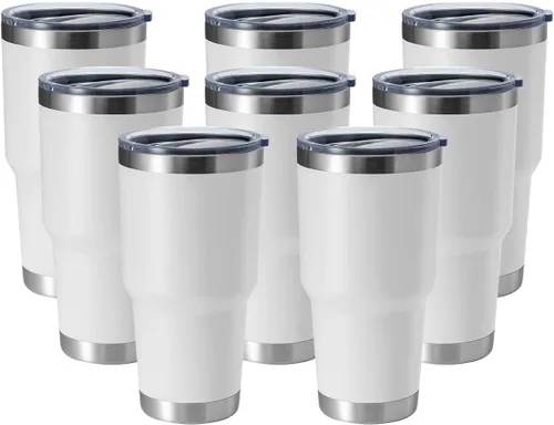 Miniatura 20 de Hasle Outfitters - Vaso de acero inoxidable de 30 onzas, taza de viaje con aislamiento al vacío de doble pared, taza de café aislada duradera, juego