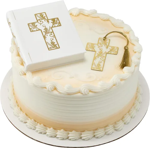 Miniatura 3 de Decoración para pastel de Biblia religiosa y cruz